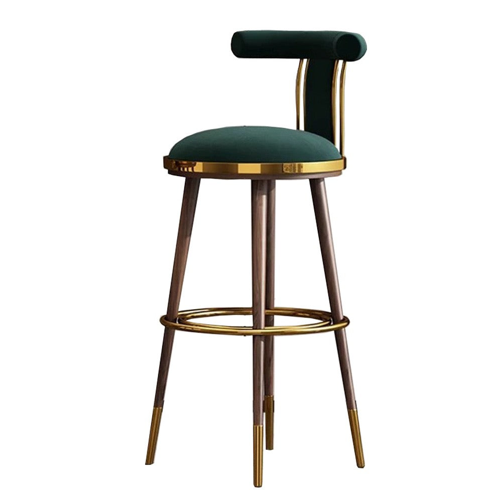 Scaun de bar otel galvanizat Brew smarald, inaltime sezut 75 cm, Homedit - Image 2