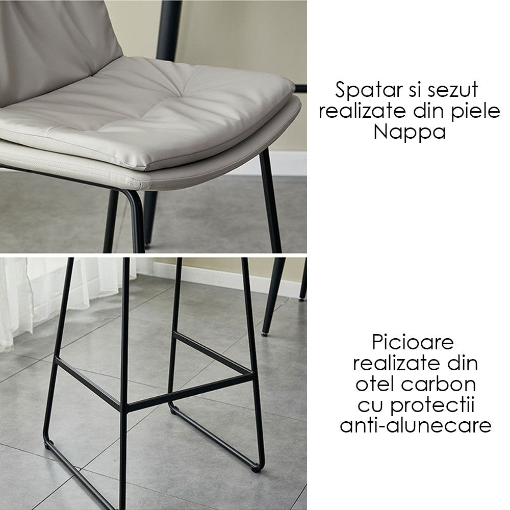 Scaun de bar premium Elevated, Homedit - Image 8