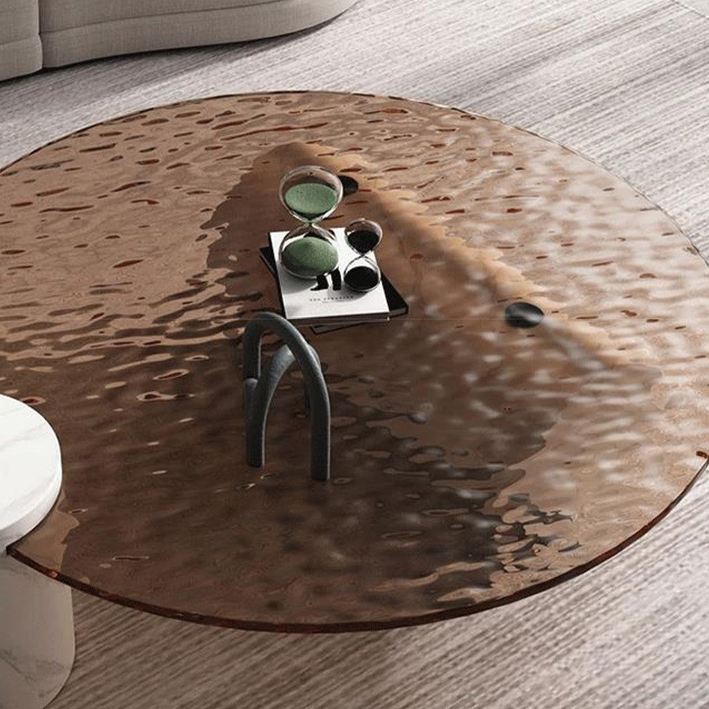 Masa cafea 100 cm piatra naturala Divine, Homedit - Image 4