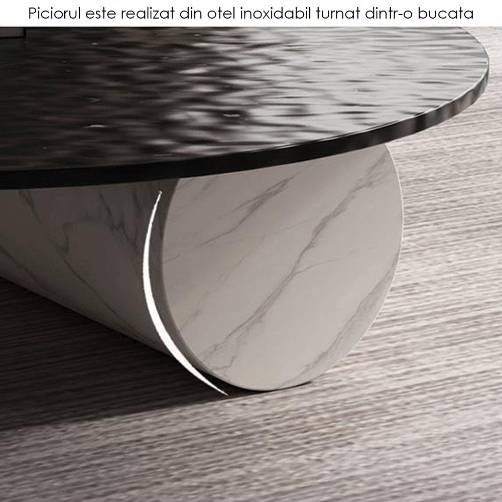 Masa cafea 100 cm piatra naturala Divine, Homedit - Image 10