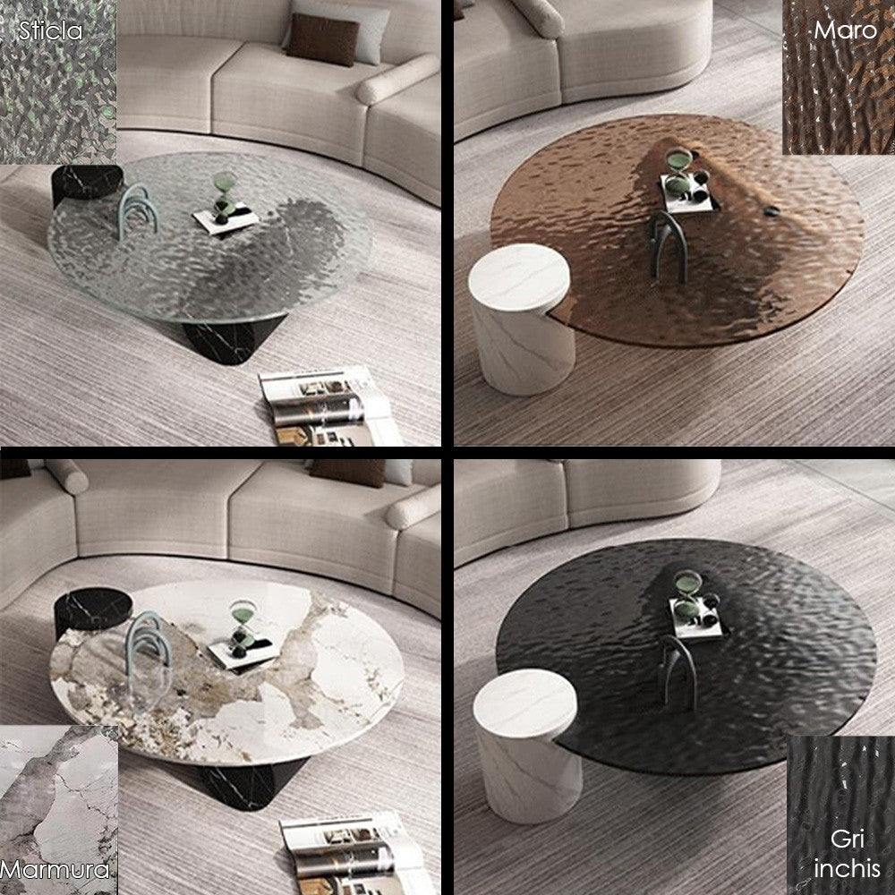 Masa cafea 100 cm piatra naturala Divine, Homedit - Image 11