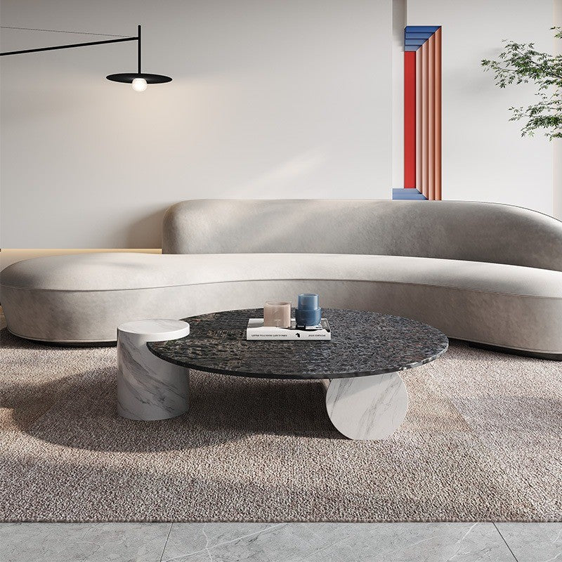 Masa cafea 100 cm piatra naturala Divine, Homedit - Image 7