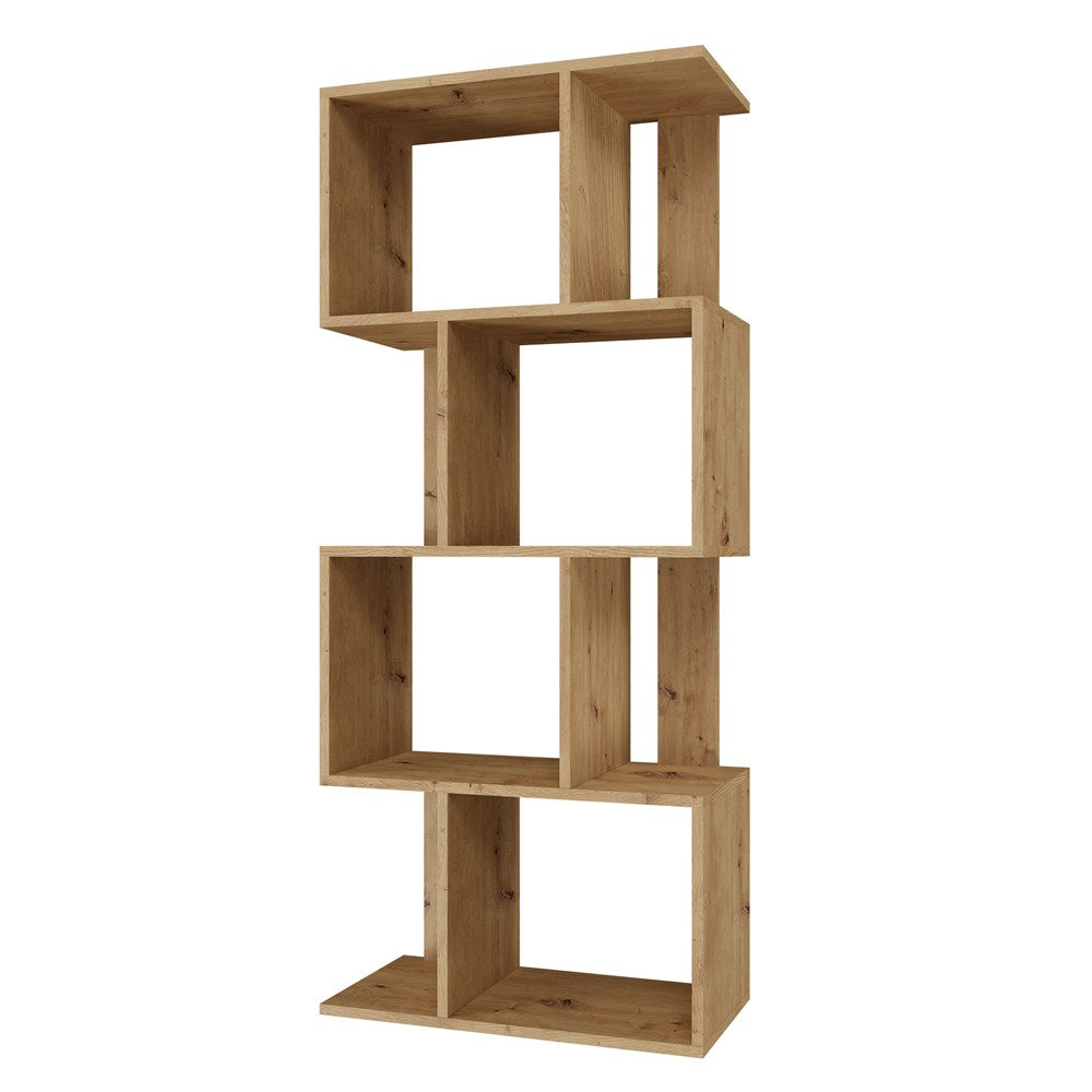 Raft Modular Fiesta 4P cu 4 Nivele, 59.5 x 140 x 30 cm, Stejar Artisan, Homedit