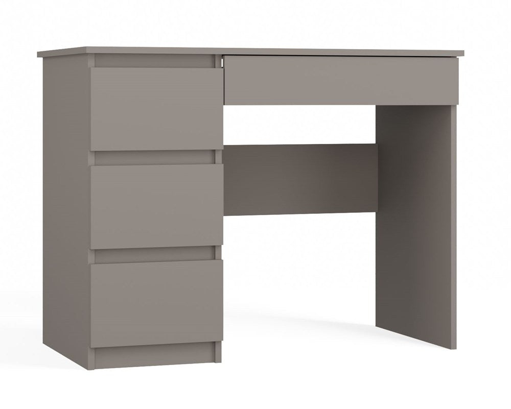 Birou Mijas cu 4 Sertare, Configurație Stânga, 98 x 76 x 51 cm, Glina, Homedit