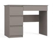 Birou Mijas cu 4 Sertare, Configurație Stânga, 98 x 76 x 51 cm, Glina, Homedit