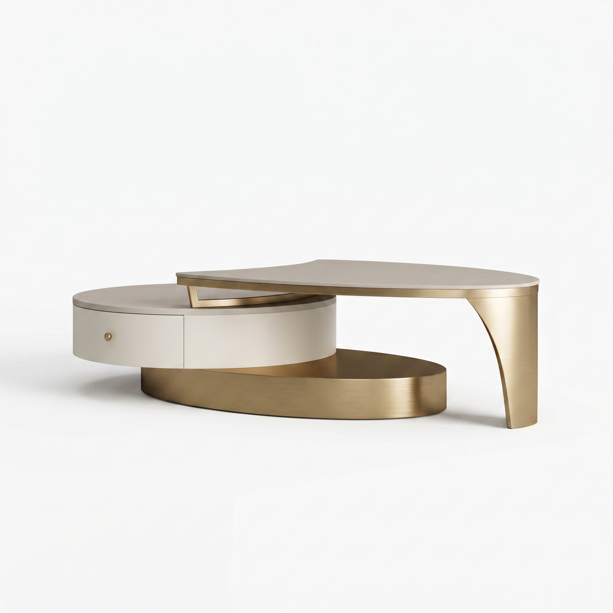Masa living 175cm blat piatra naturala Meet Luxury, masa cafea Homedit