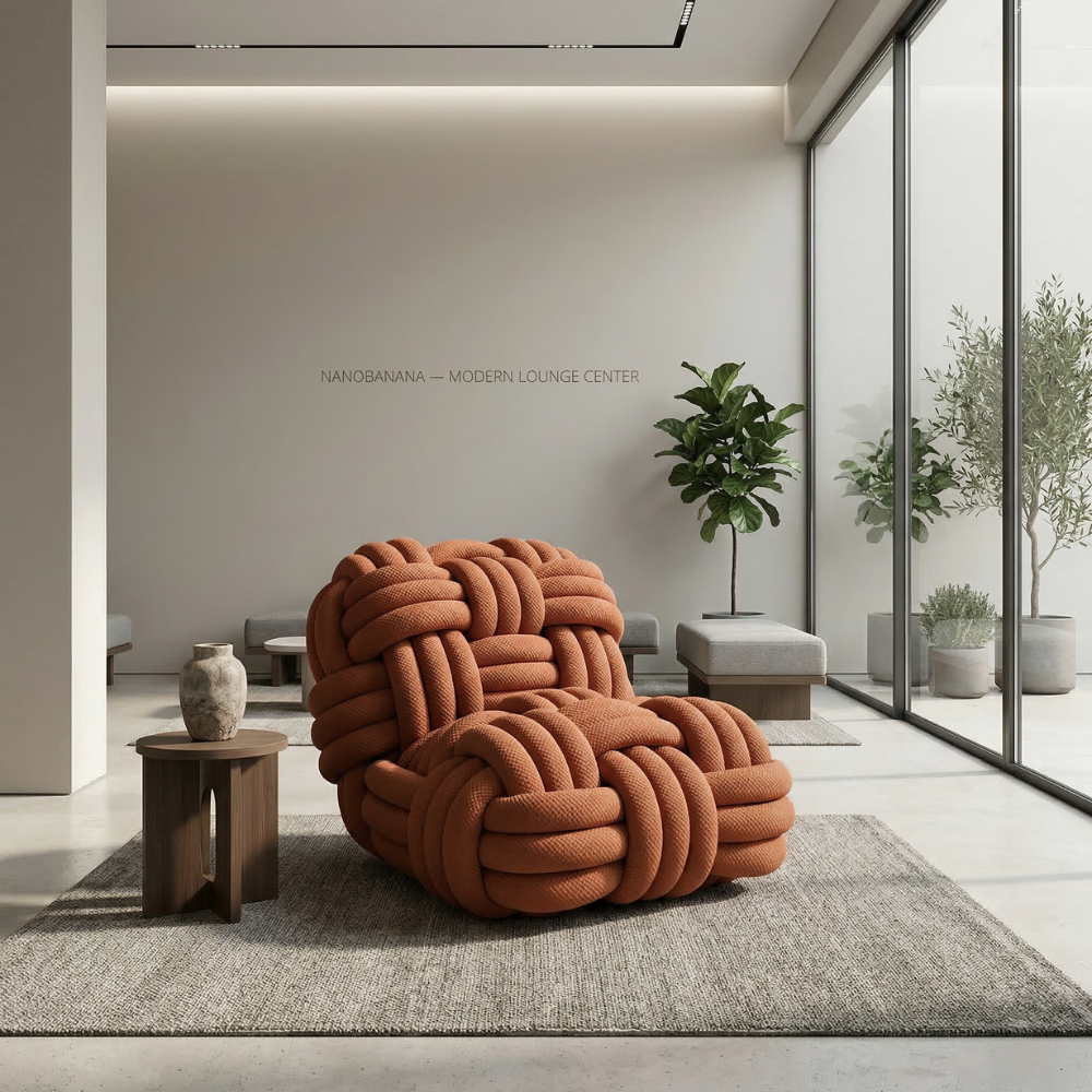Fotoliu Knotus, 100 × 123 × 75 cm, Homedit