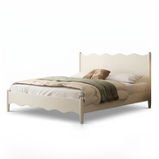 pat premium cu cadru din lemn de stejar, pat premium velura, homedit