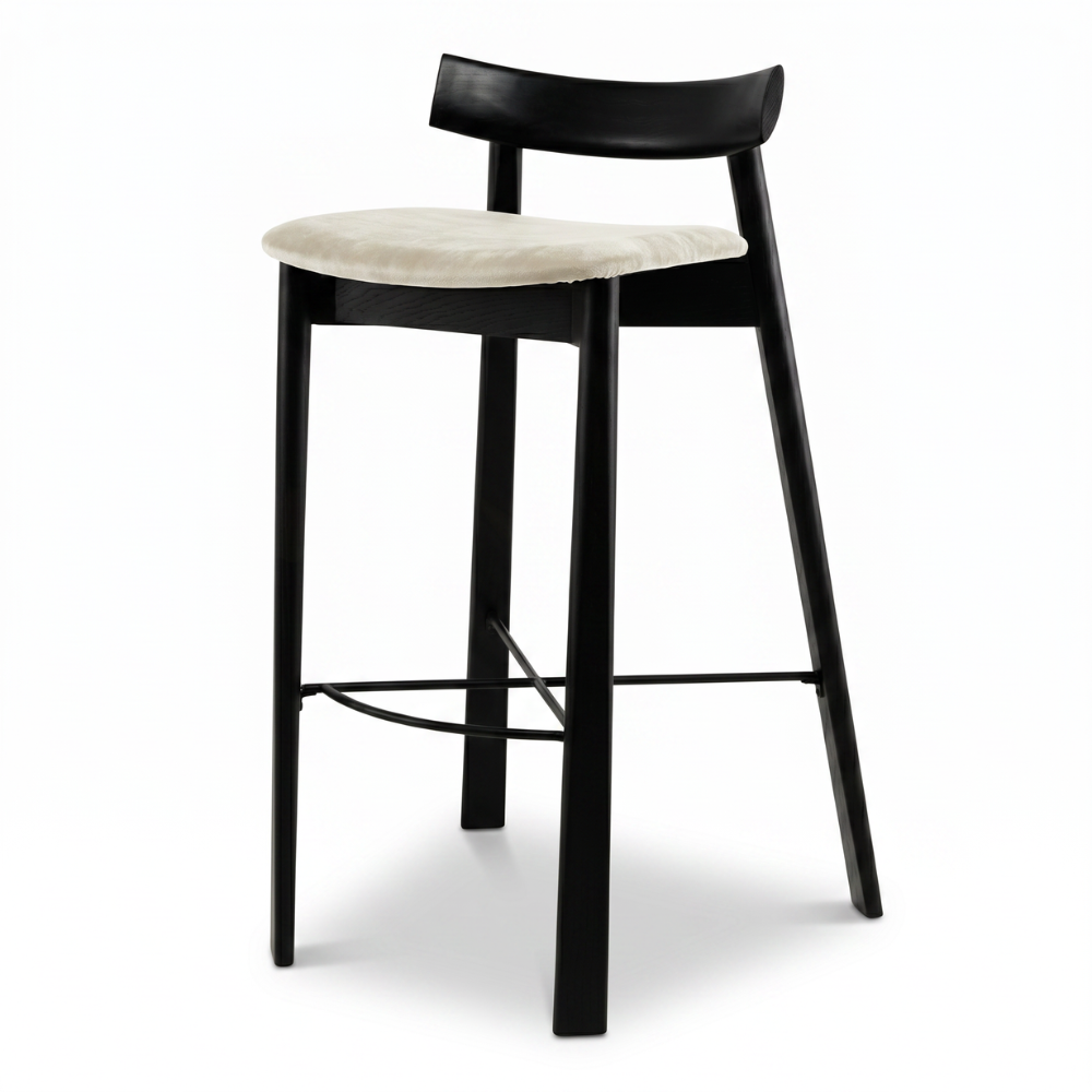 scaun de bar din lemn de frasin trevo, homedit