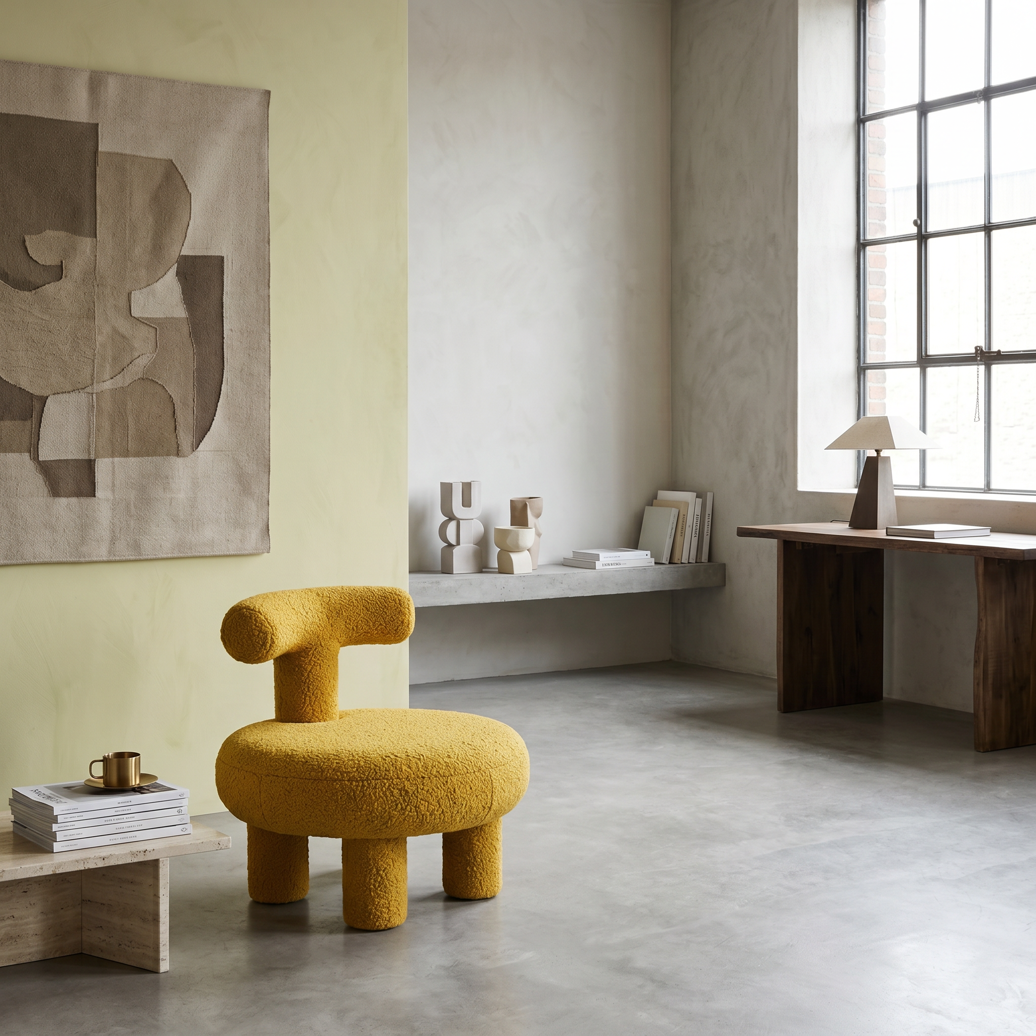 Scaun Premium Pluto Pouf, 55 x 53 x 51 cm, Homedit
