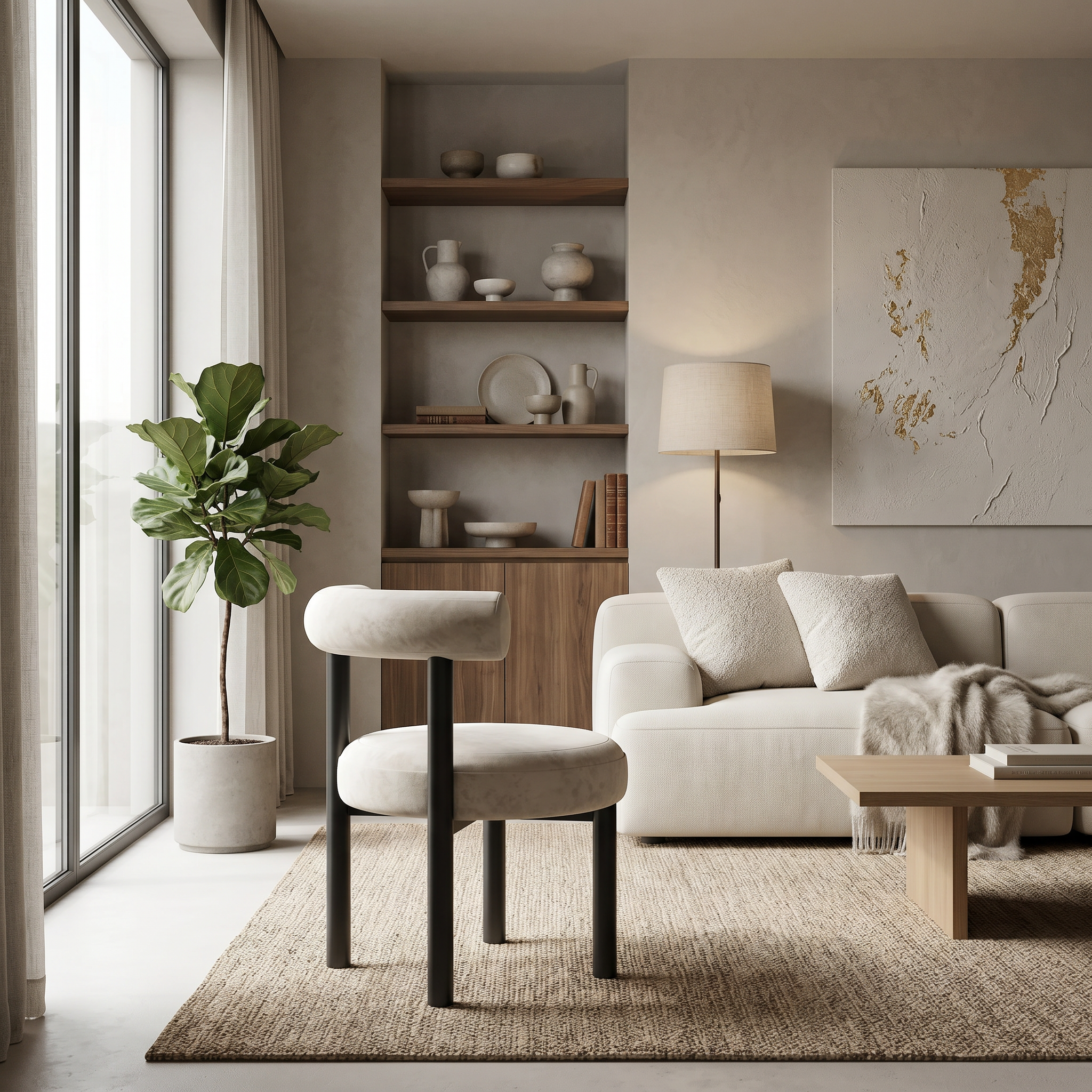 Scaun Premium Emera Chair, 75 x 61 x 58 cm, Homedit