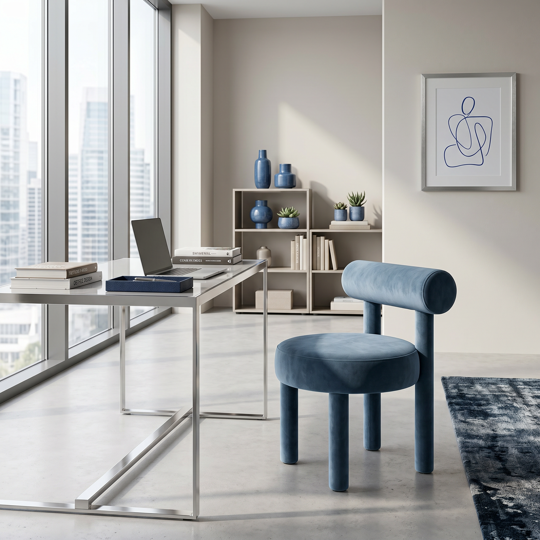 Scaun Premium Nordic Chubby, 73 x 55 x 53 cm, Homedit