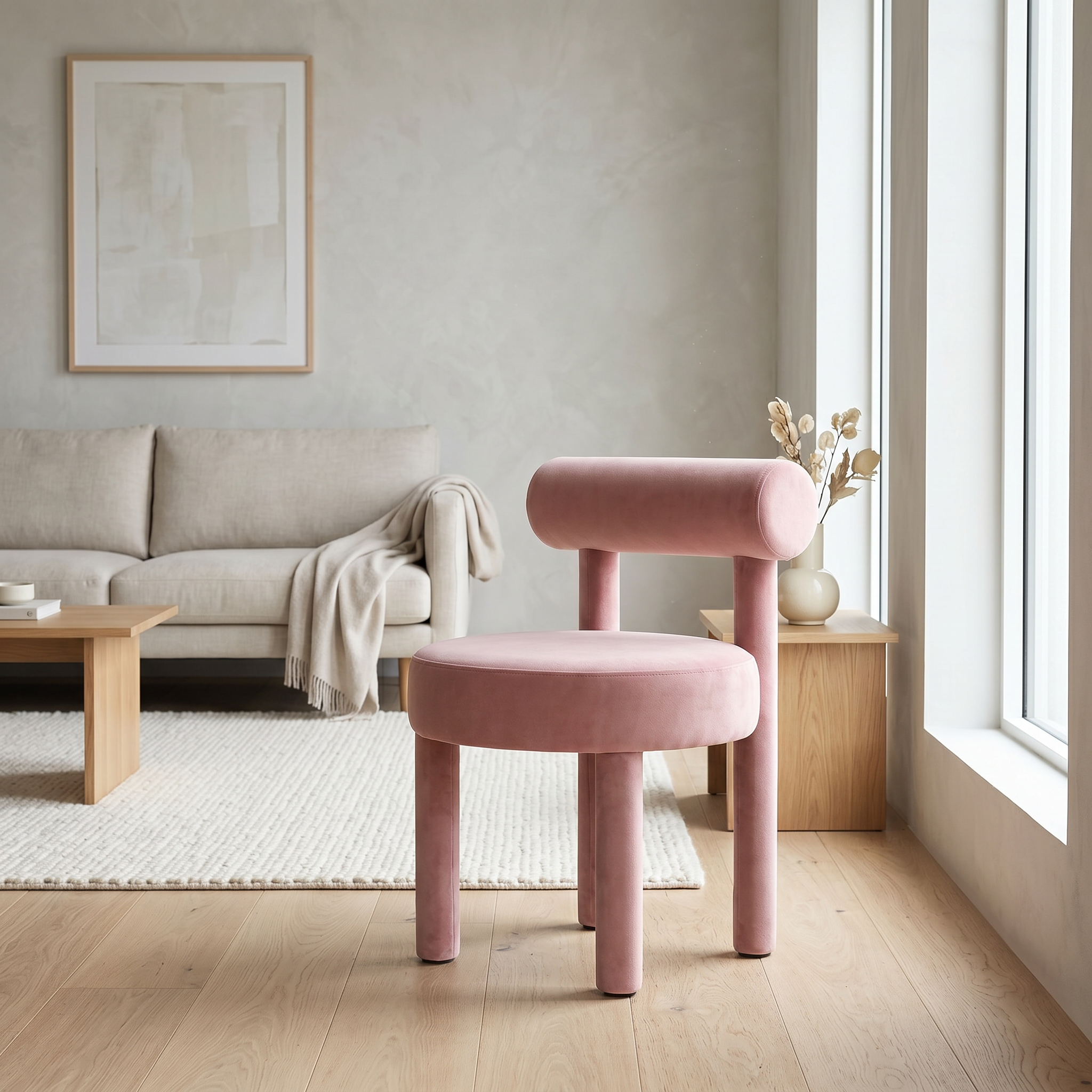 Scaun Premium Nordic Chubby, 73 x 55 x 53 cm, Homedit