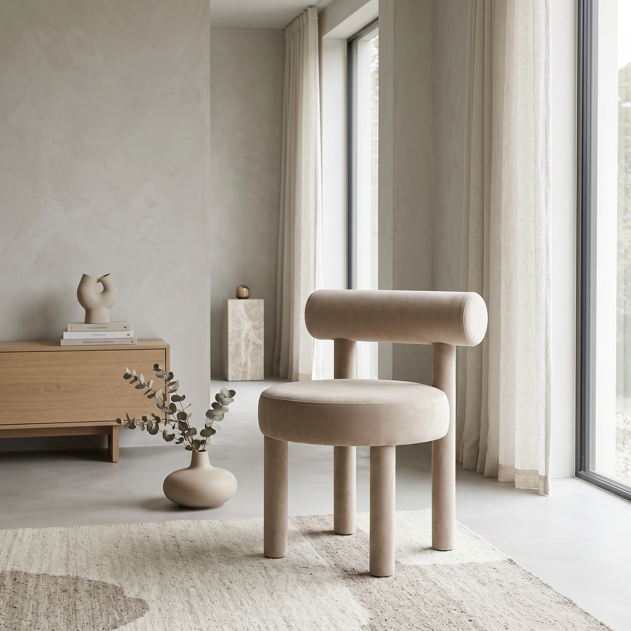 Scaun Premium Nordic Chubby, 73 x 55 x 53 cm, Homedit