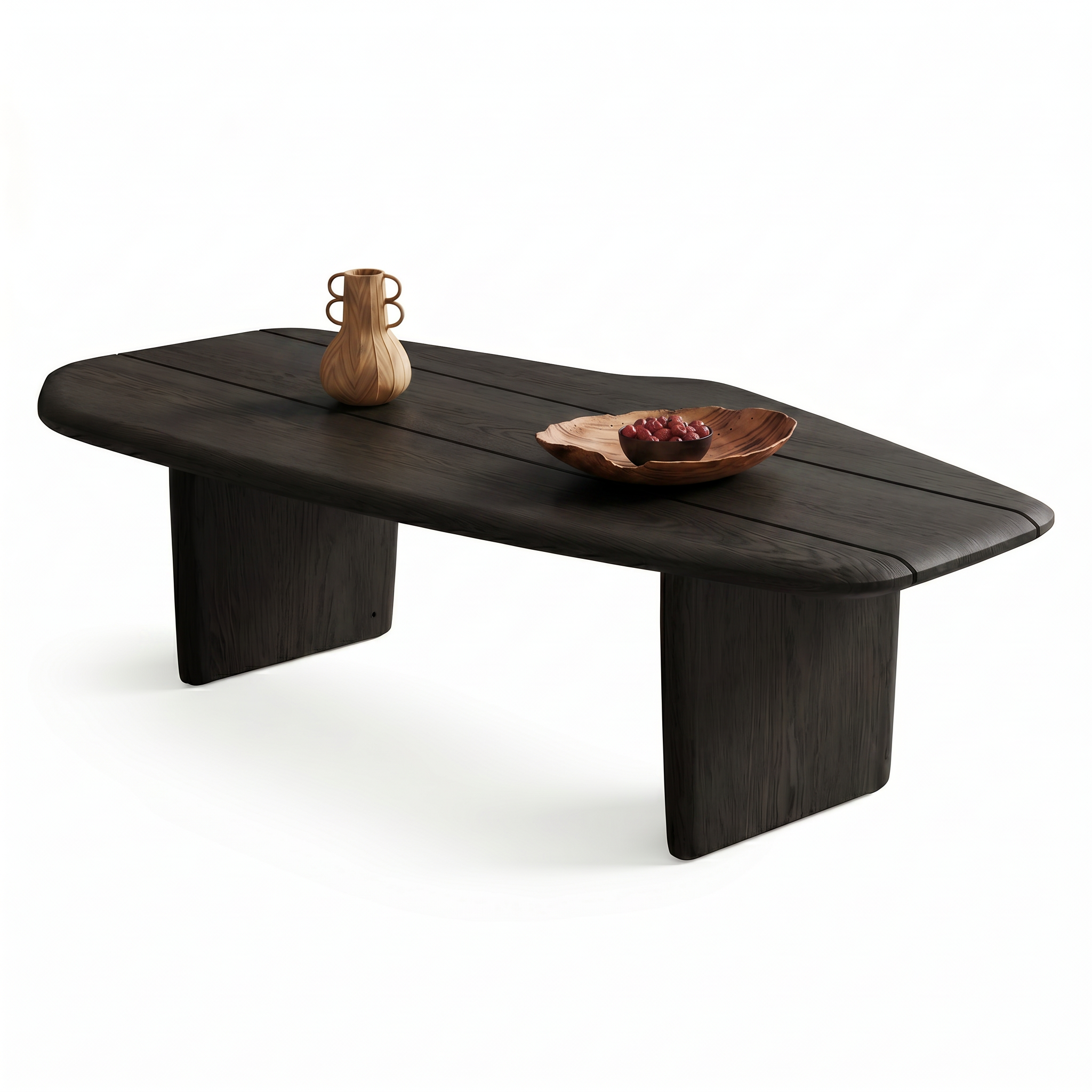 Masa Cafea 100 x 50 Lemn de Stejar Rosu, Timber, Homedit
