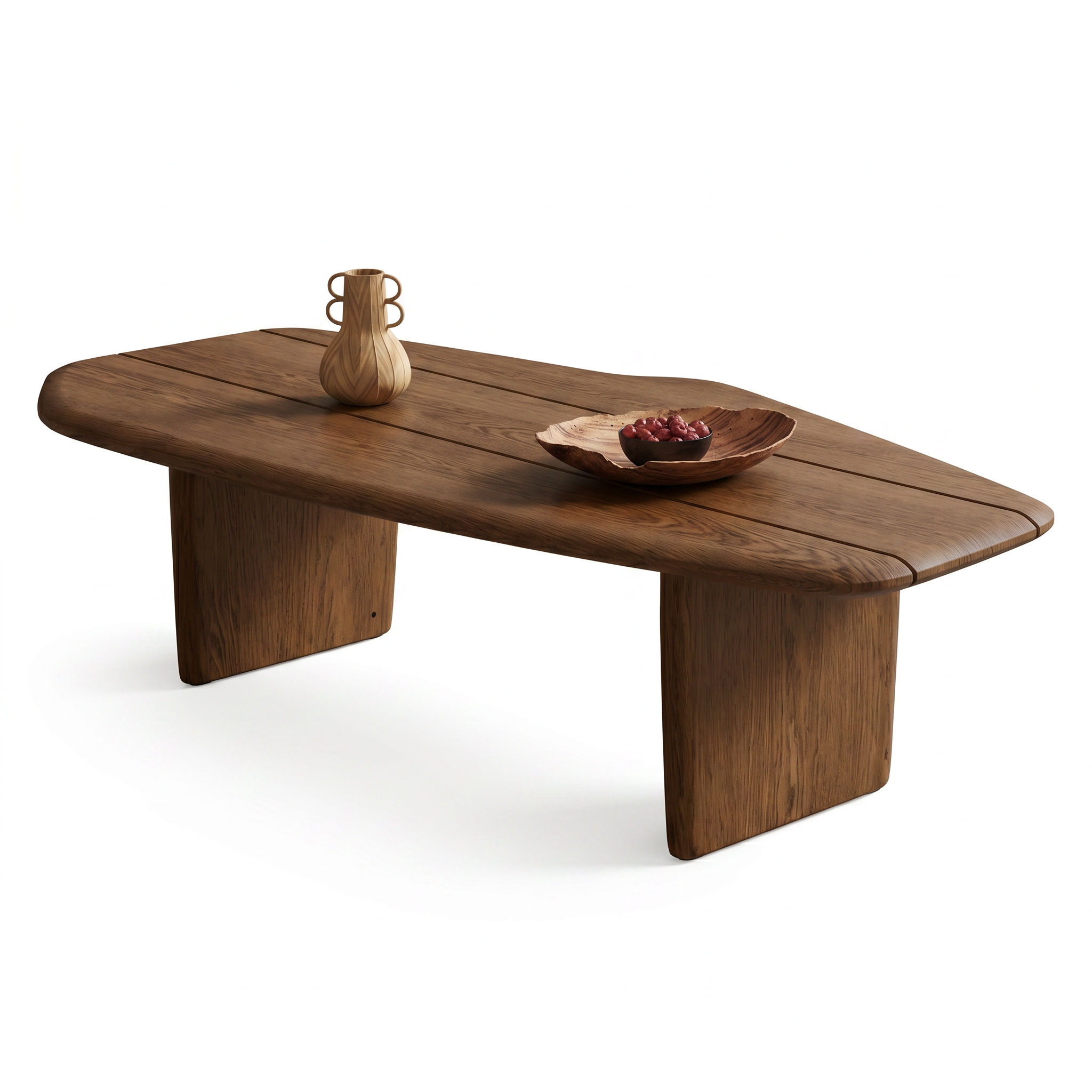 Masa Cafea 100 x 50 Lemn de Stejar Rosu, Timber, Homedit
