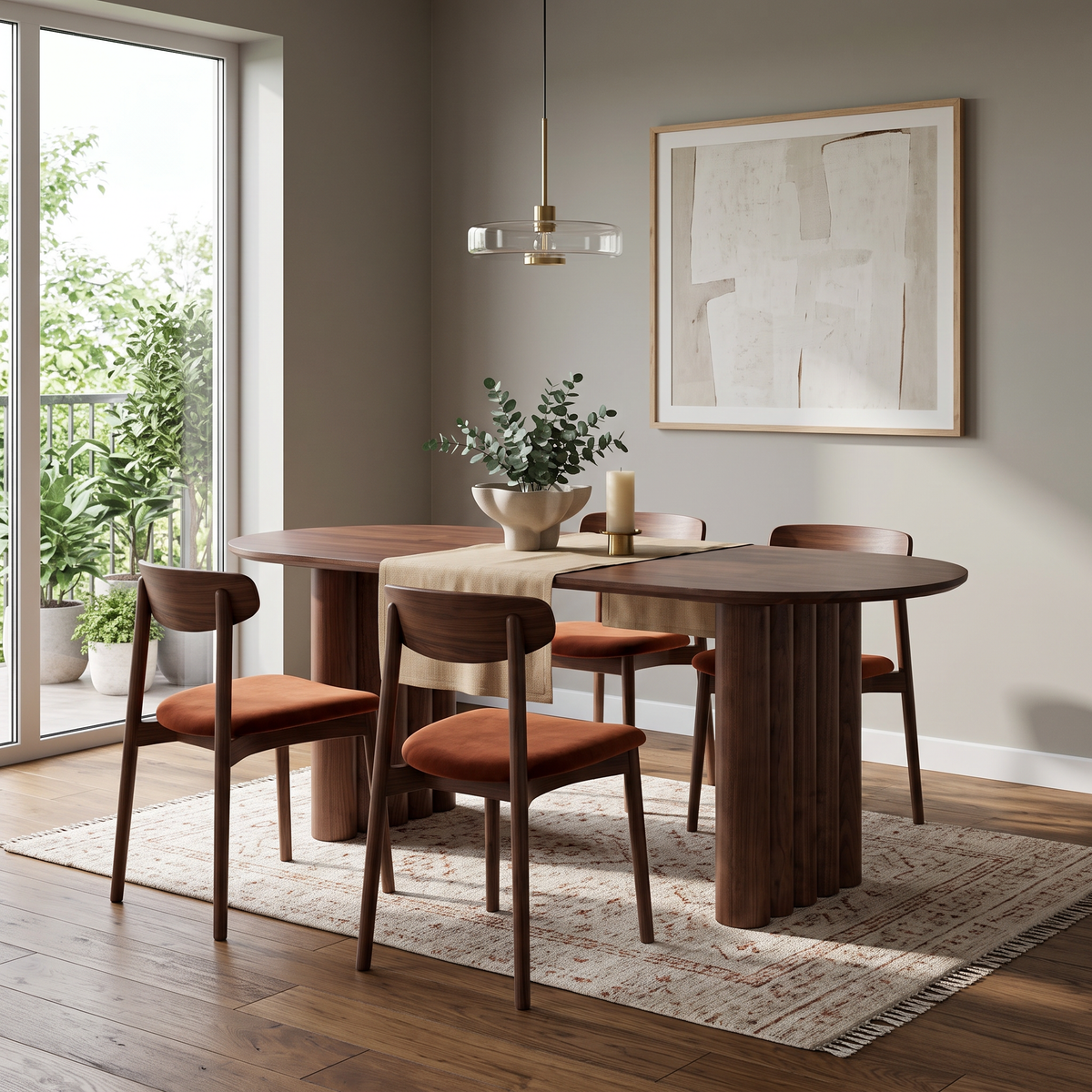 Masa Dining Falda, Lemn Masiv Furniruit, Homedit