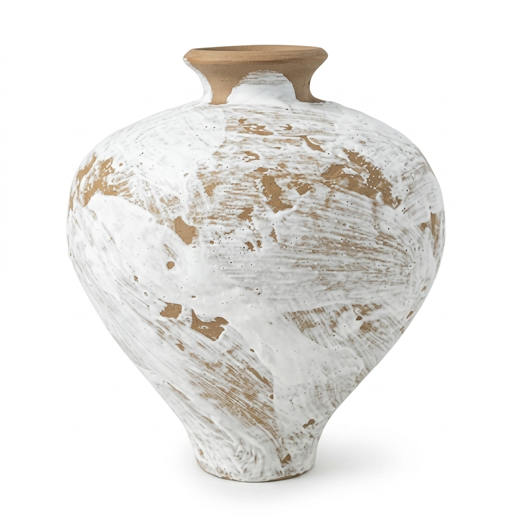 Vaza ceramica Terrune White, 18.5 x 15 x 2.5 cm, Homedit