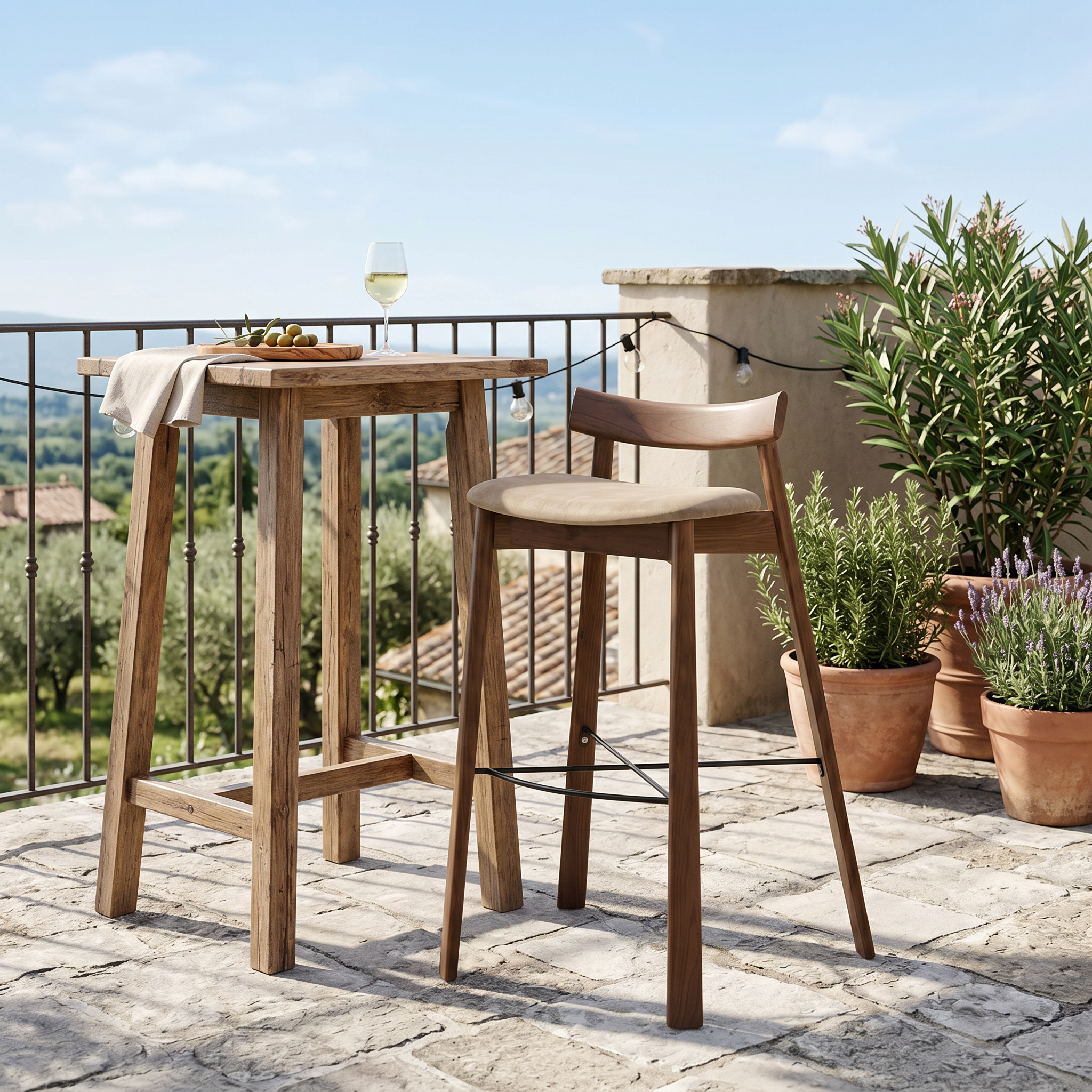 scaun de bar din lemn de frasin trevo, homedit