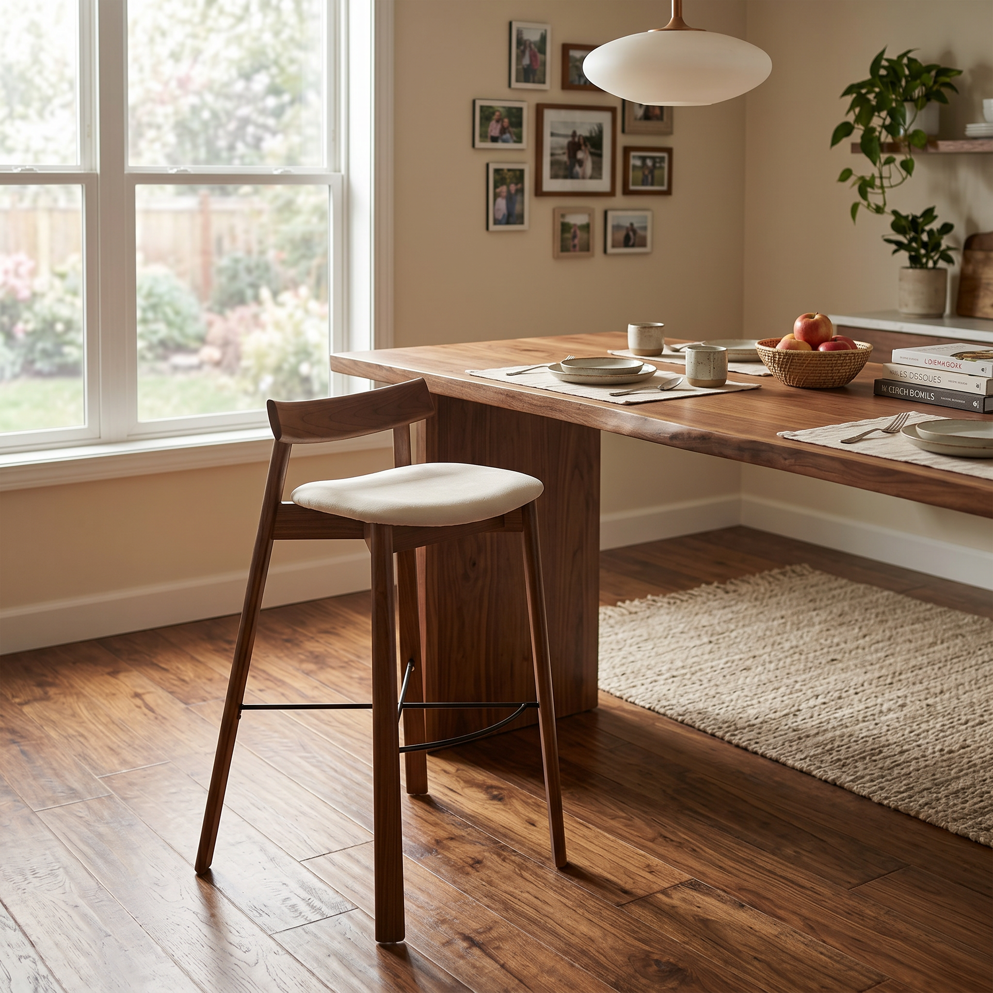 scaun de bar din lemn de frasin trevo, homedit