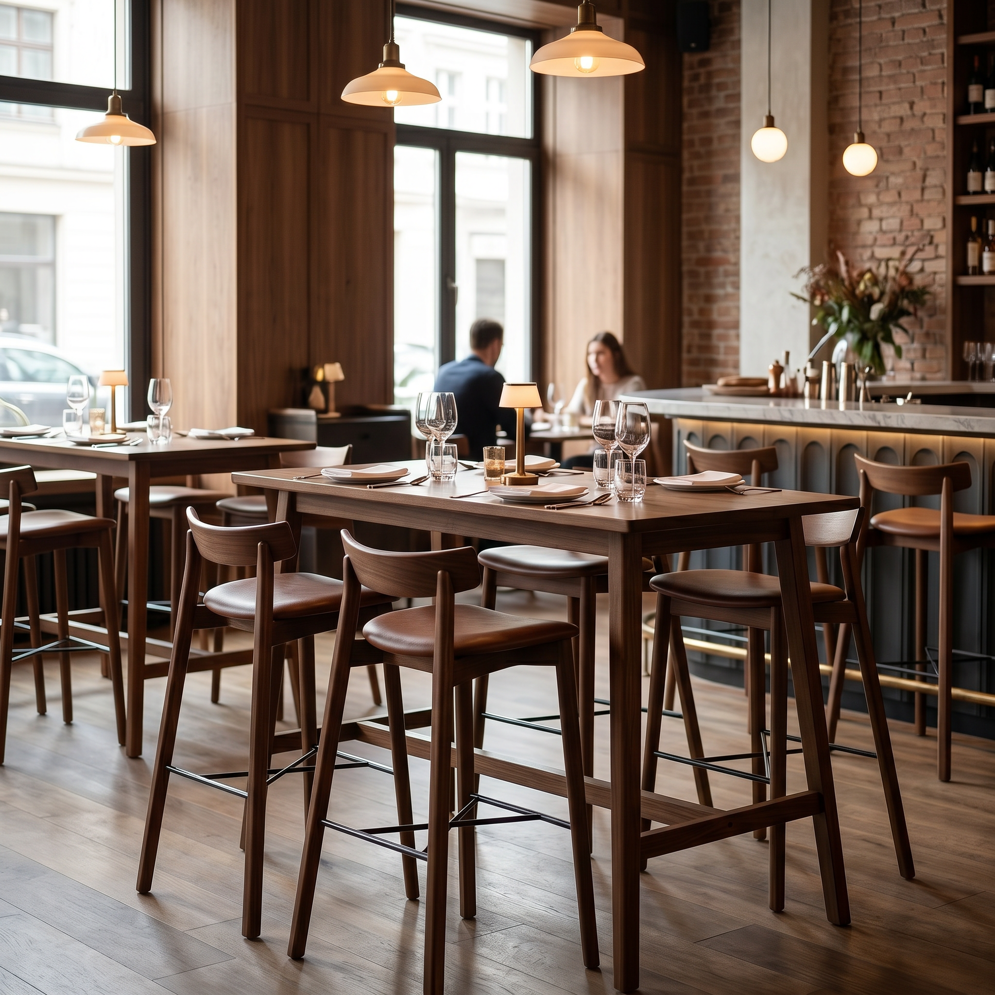 scaun de bar din lemn de frasin trevo, homedit
