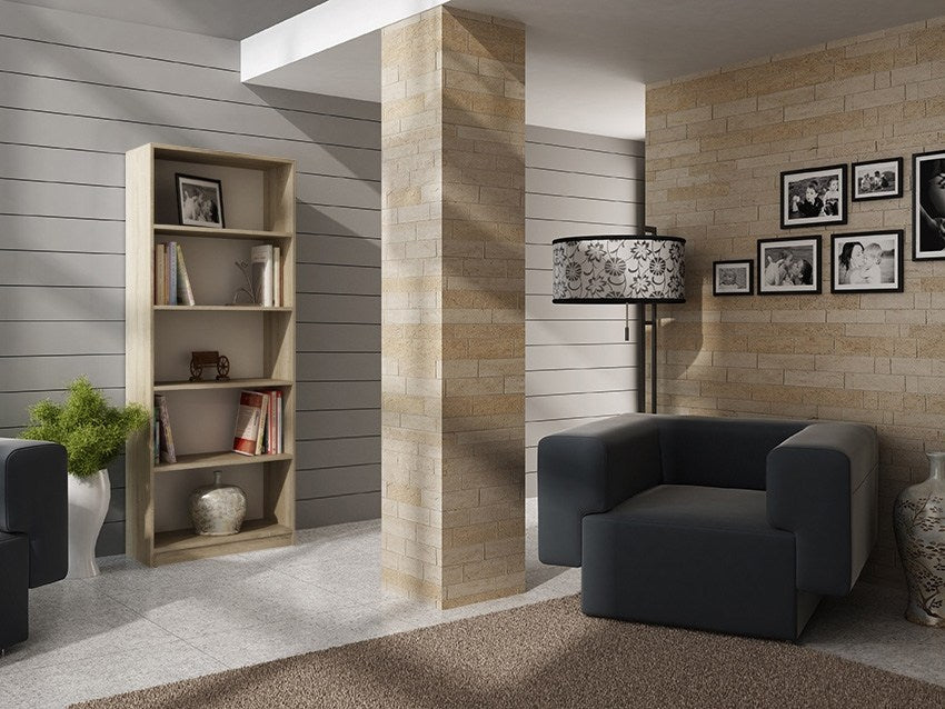 Raft Onyx R60 cu 5 Polițe, 60 x 182 x 30 cm, Stejar Sonoma, Homedit
