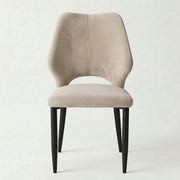 Scaun Catifea Greige Cora, 41 x 58 x 88 cm, Homedit