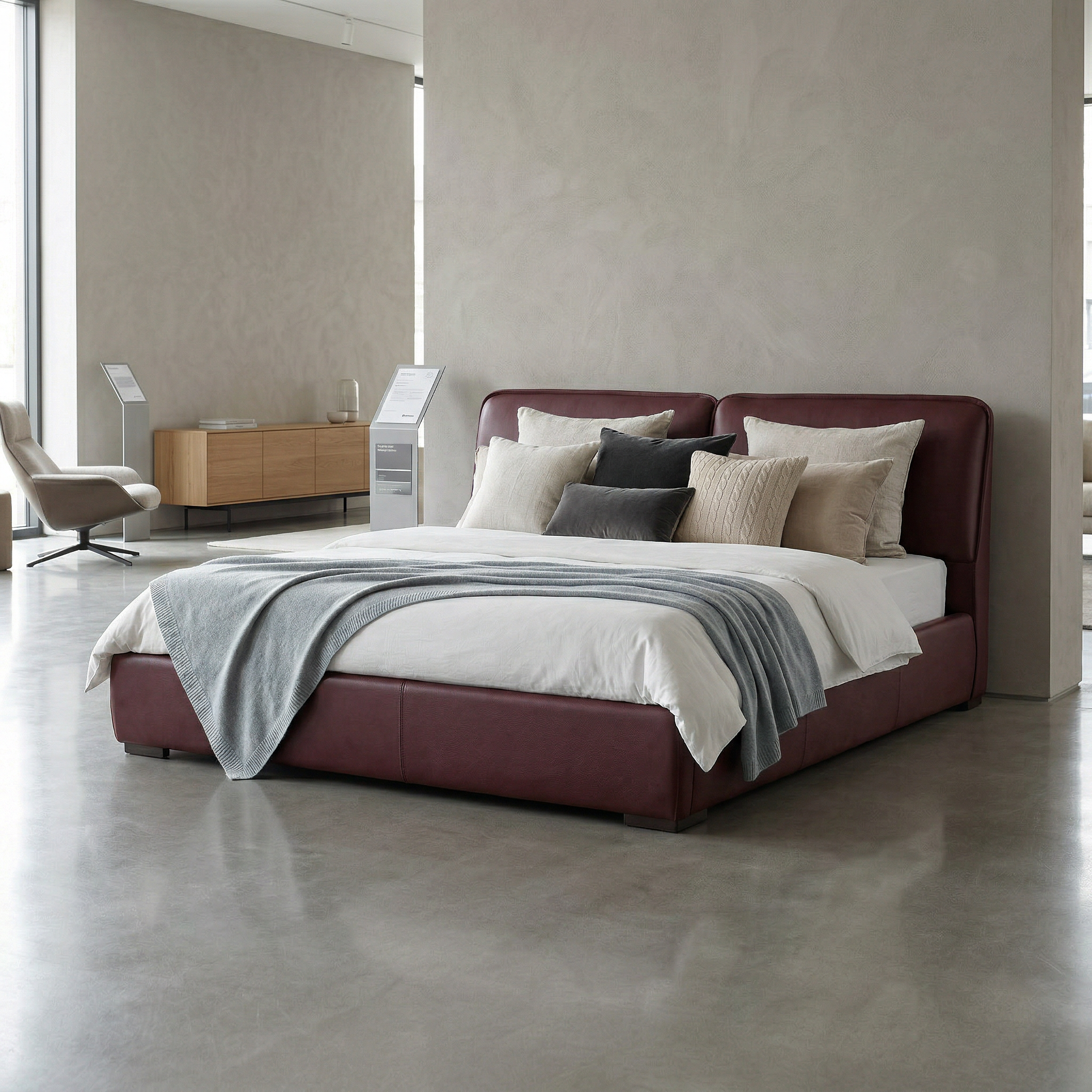 Pat din Piele Calder 180 x 200 cm, Homedit