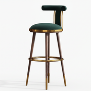 Scaun de Bar Otel Galvanizat Brew Smarald, Inaltime Sezut 75 cm, Homedit