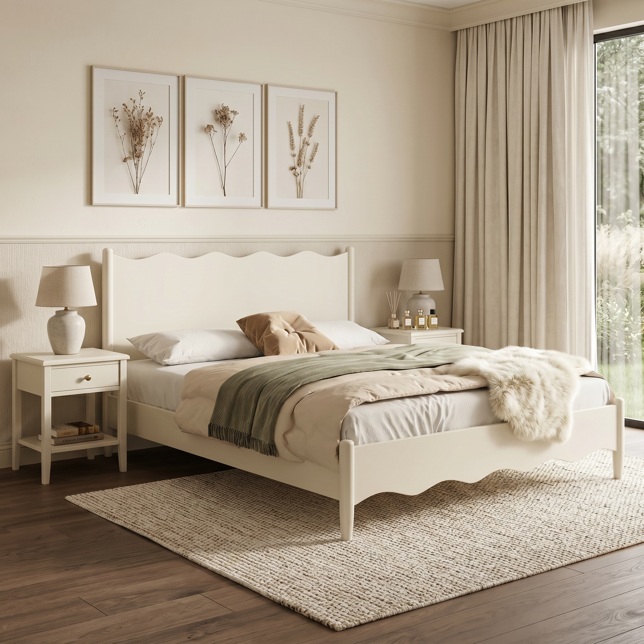 pat premium cu cadru din lemn de stejar, pat premium velura, homedit