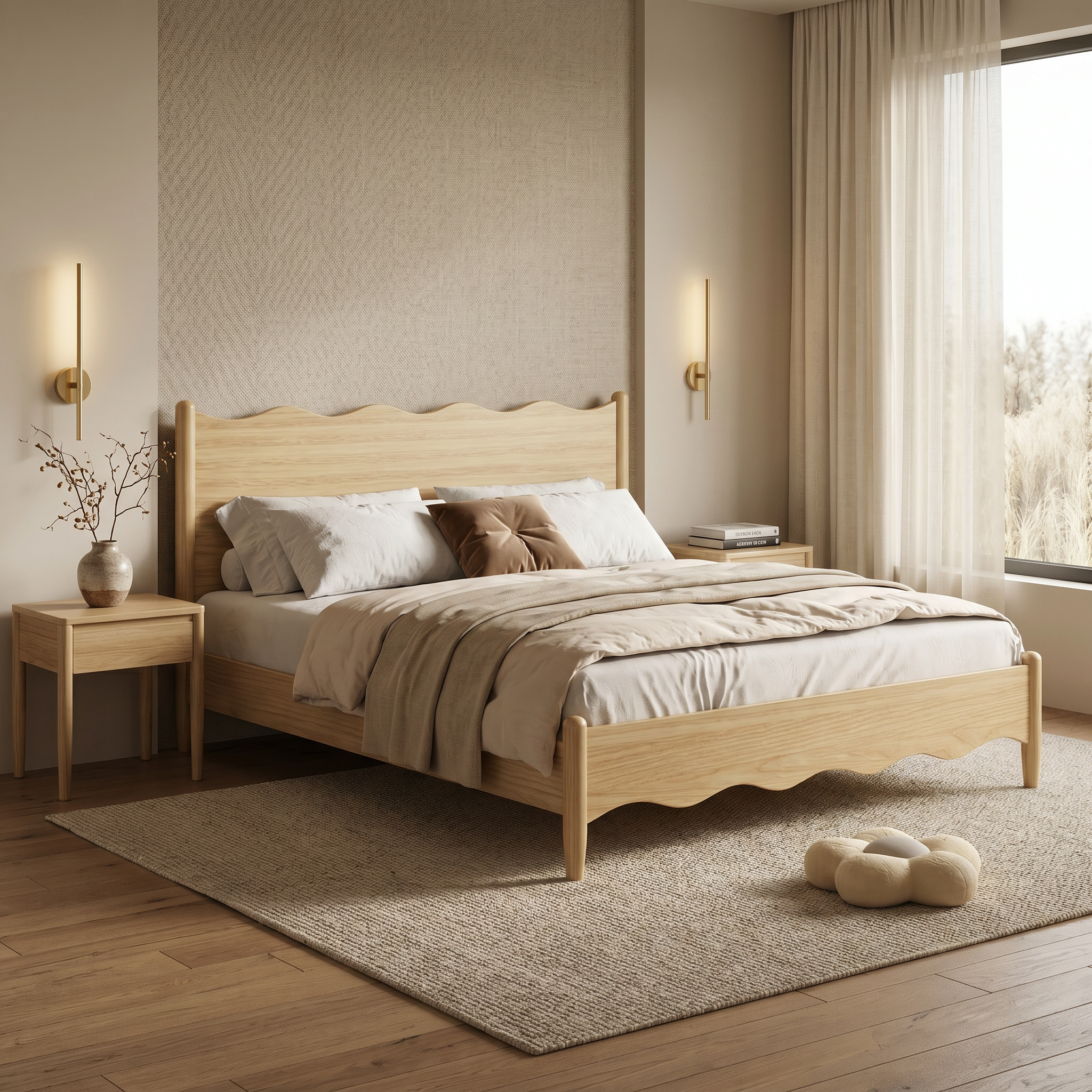 pat premium cu cadru din lemn de stejar, pat premium velura, homedit