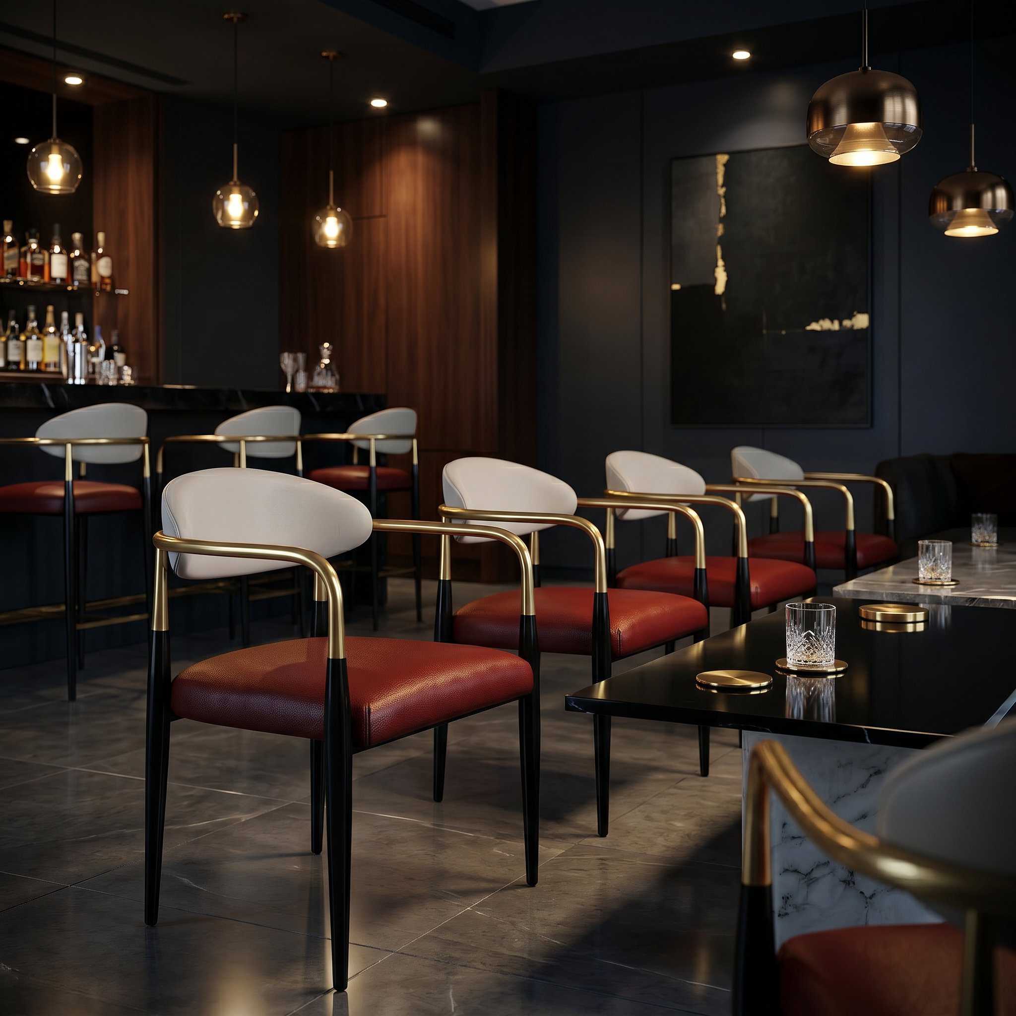 Scaun Otel Arno, 54 cm x 53 cm x 78 cm, Homedit