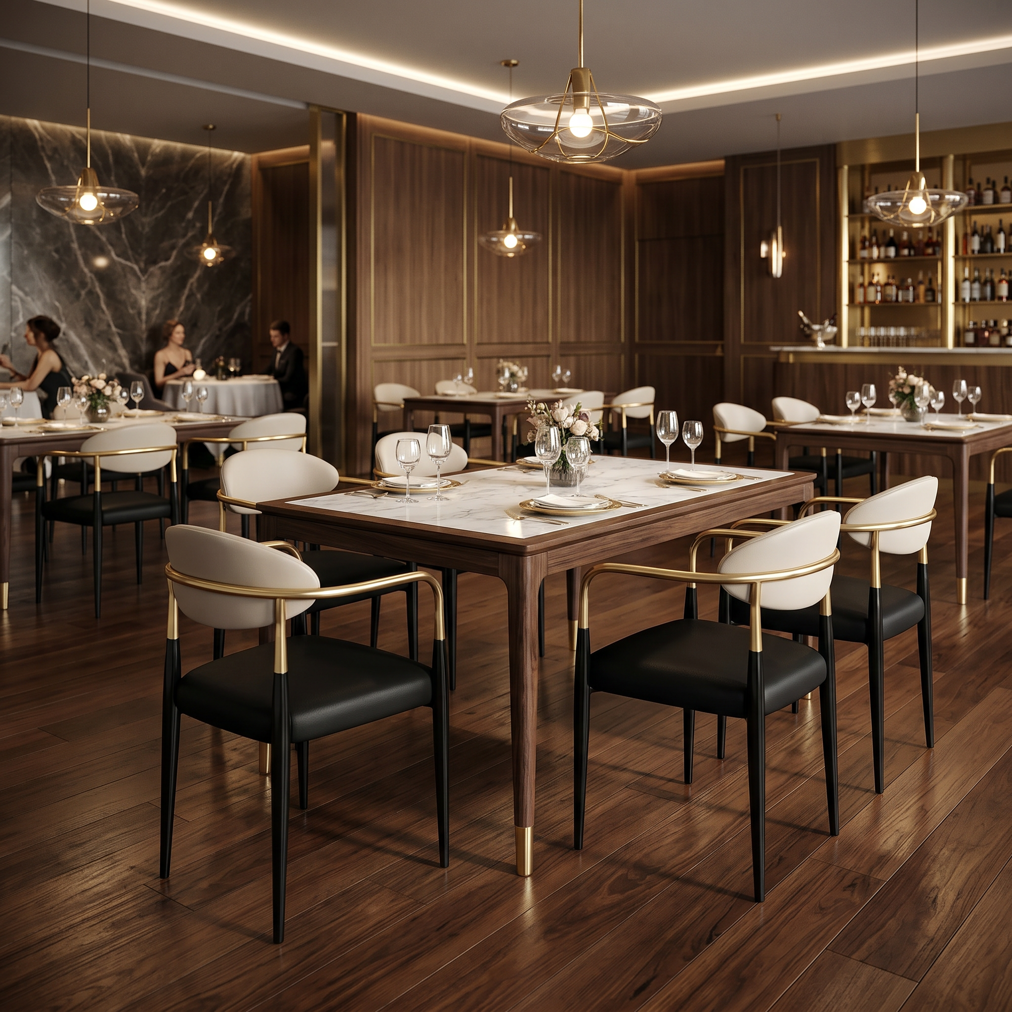 Scaun Otel Arno, 54 cm x 53 cm x 78 cm, Homedit