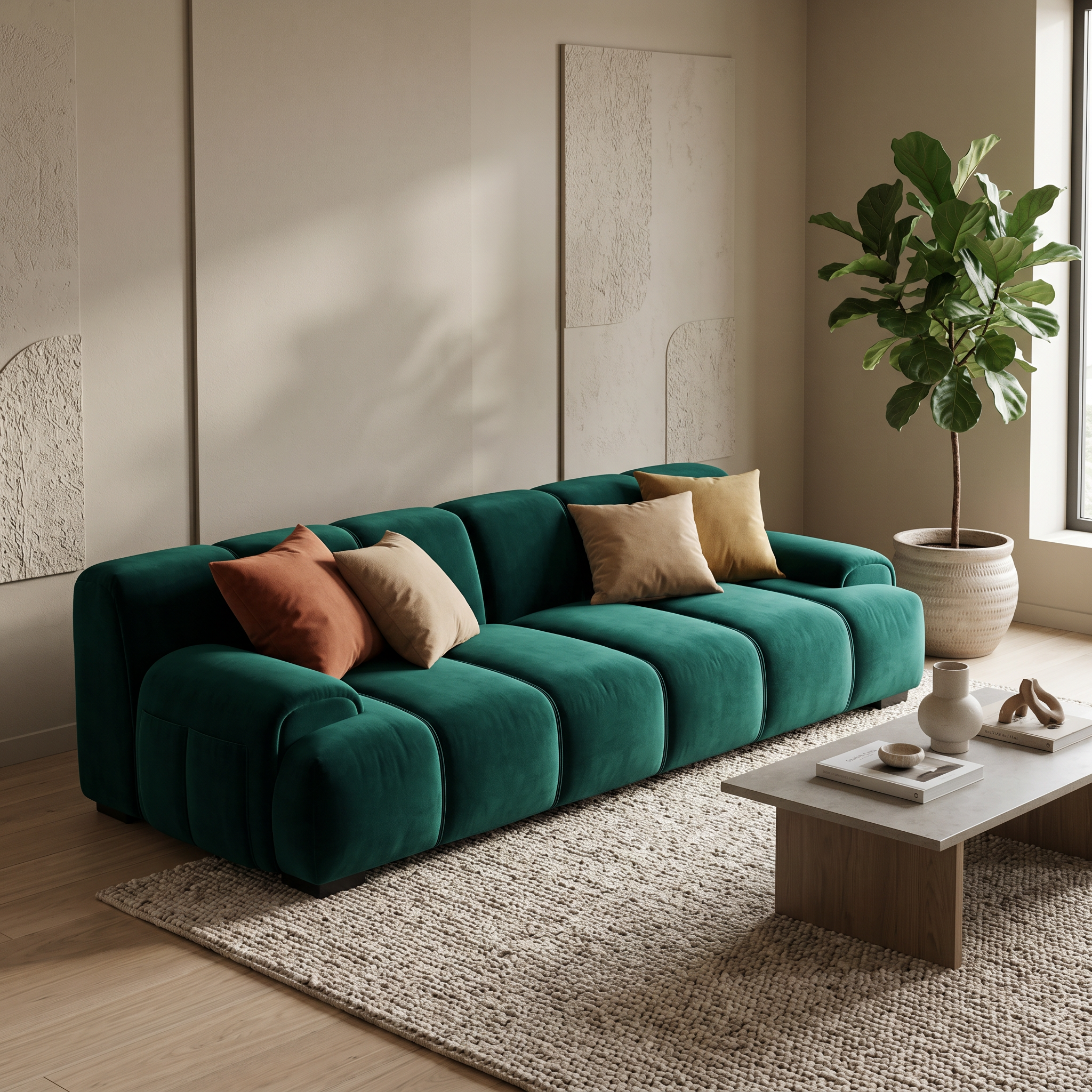 Canapea extensibila Dezine, din catifea, 200 cm x 140 cm, Homedit
