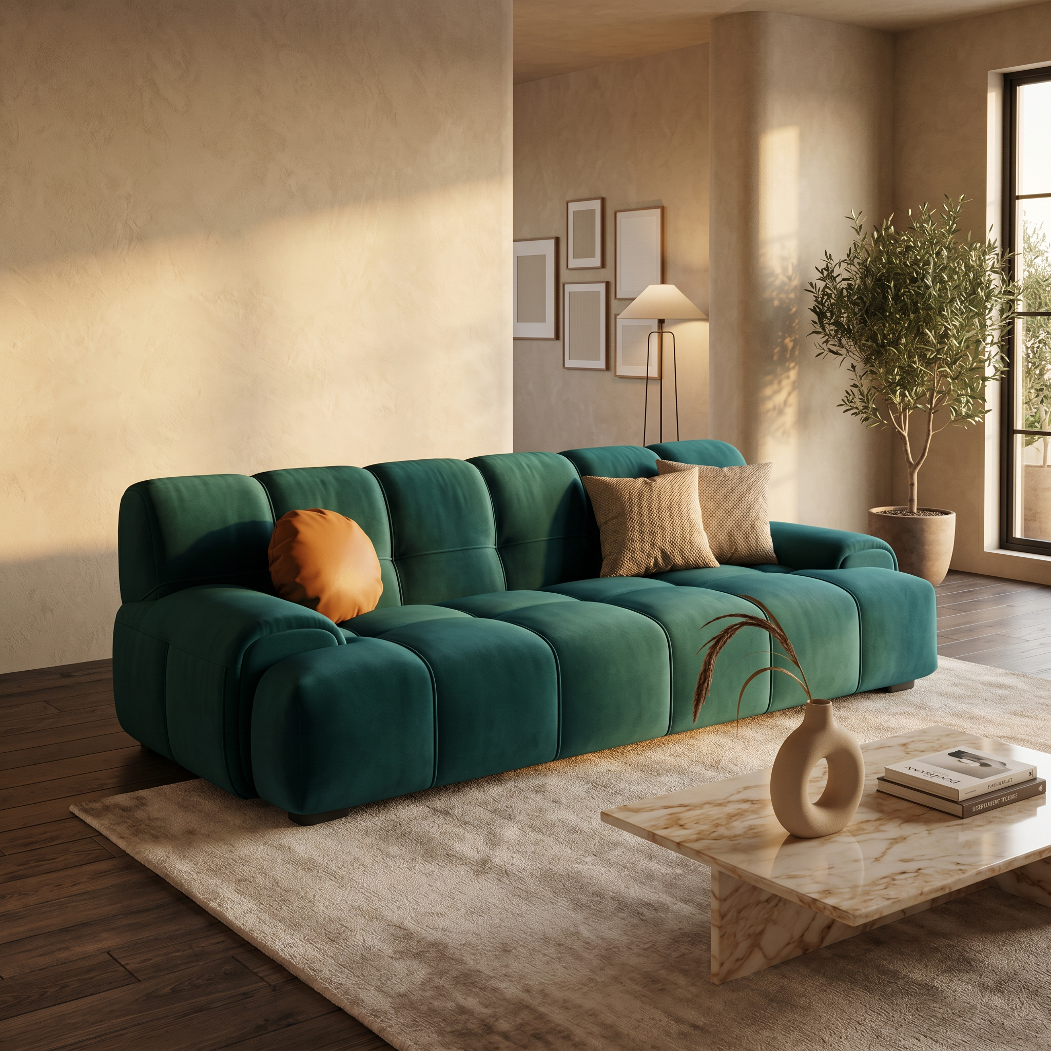 Canapea extensibila Dezine, din catifea, 200 cm x 140 cm, Homedit