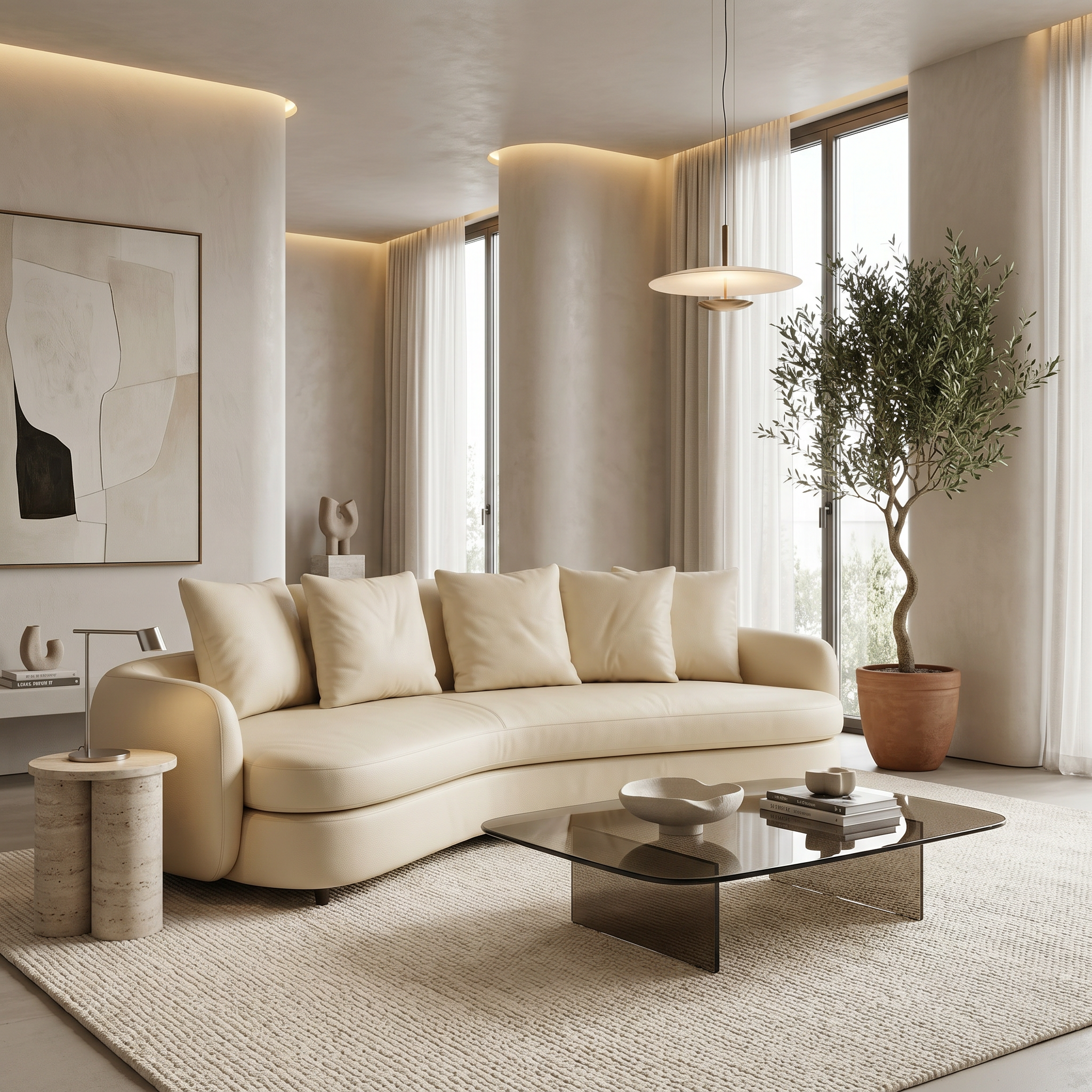 Canapea Piele Suedi, 260 x 105 x 65, Homedit