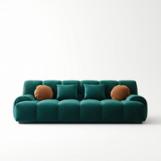 Canapea extensibila Dezine, din catifea, 200 cm x 140 cm, Homedit