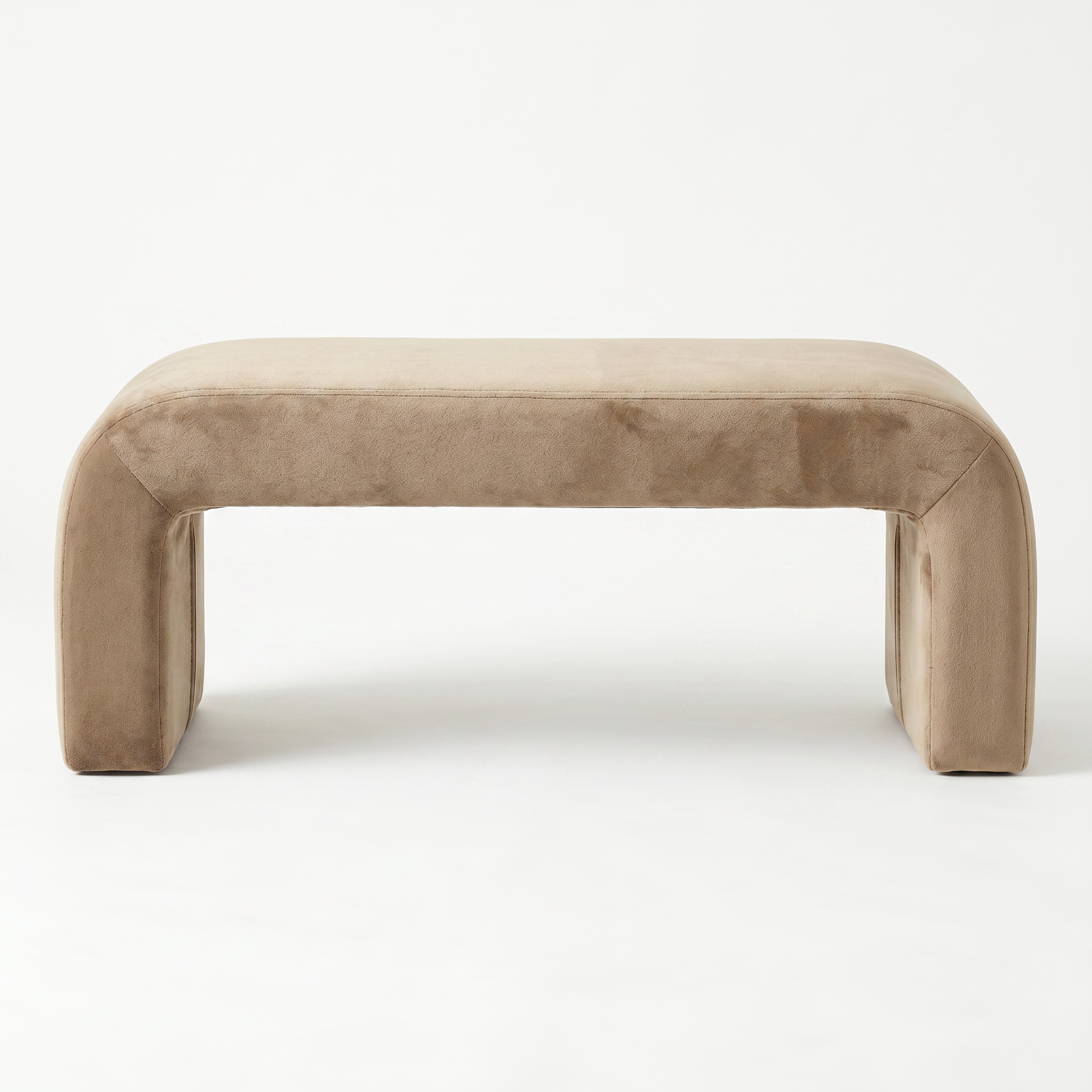 Banca Premium Lamb Wood Catifea Bej, 150 x 40 x 43 cm, Homedit