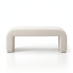 Banca Premium Lamb Wood Boucle, Alb, Homedit