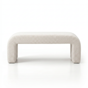 Banca Premium Lamb Wood Boucle, Alb, Homedit