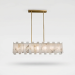 CANDELABRU DIN MARMURA NATURALA SI 3 TIPURI DE LUMINI, 95 x 30 x 63 cm, Zima Homedit