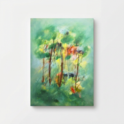 Tablou Abstract Padure, 50 x 70 cm, Acrilic pe Panza, Homedit