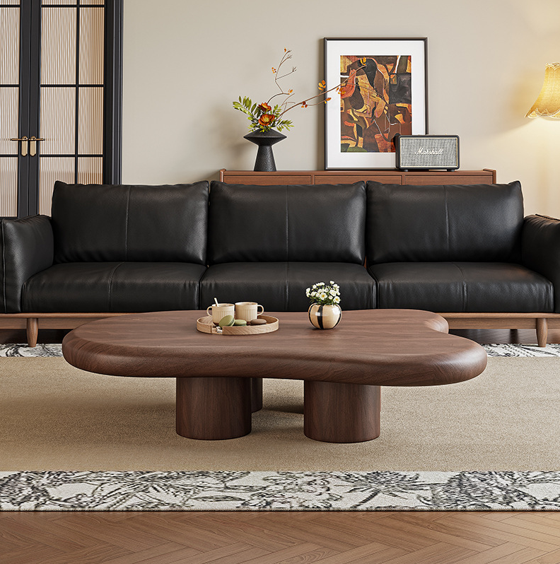 Masa living 120 x 89 x 30 cm premium Cloud Walnut, masa cafea, Homedit