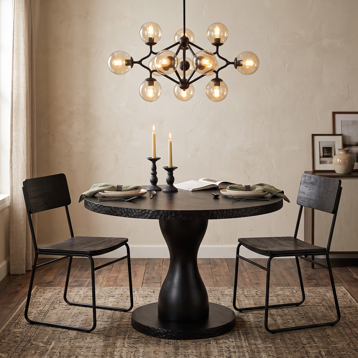 Masa Dining Dalta, Lemn Masiv Furniruit, Homedit