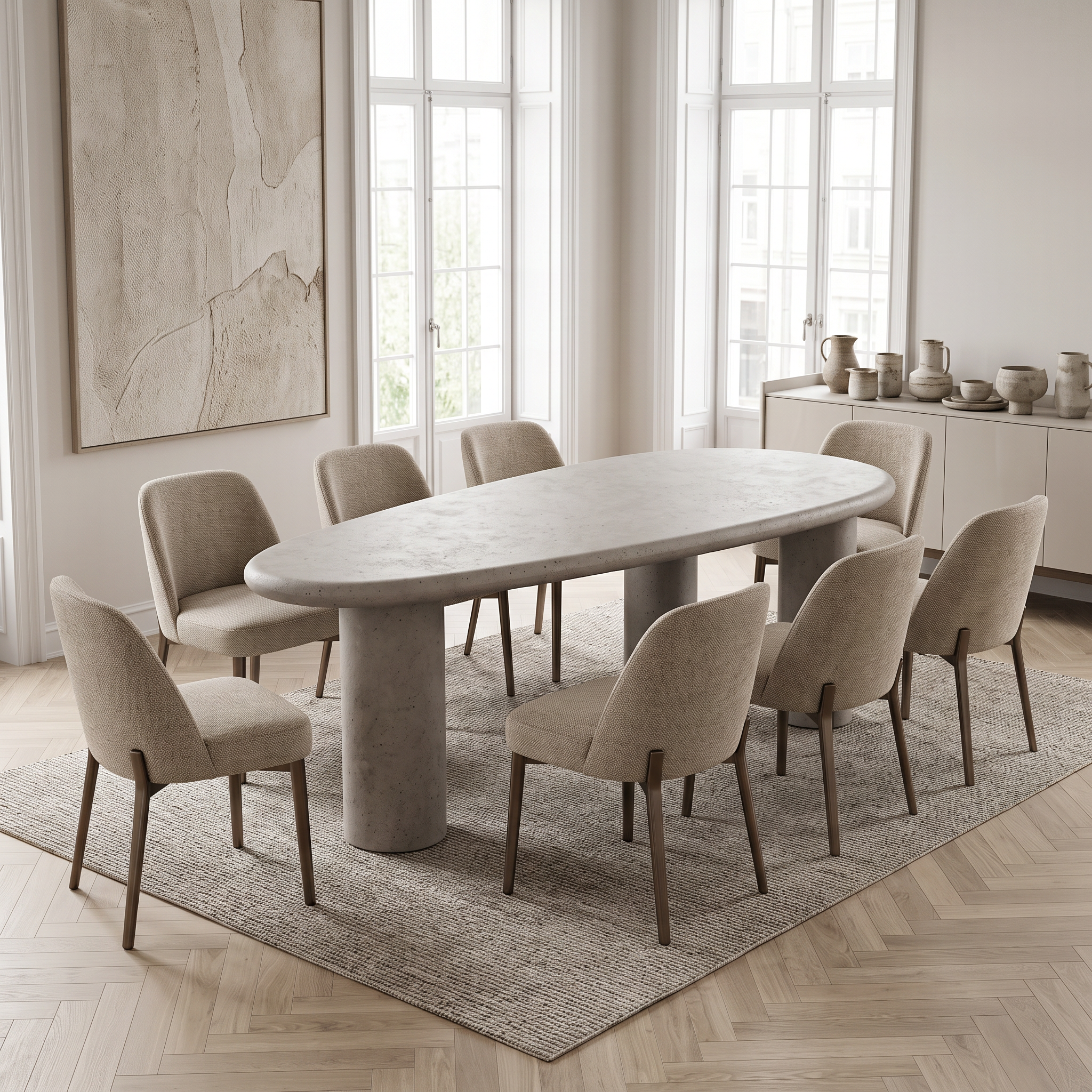 Masa Dining Duna, 230 x 117 x 78 cm, Homedit