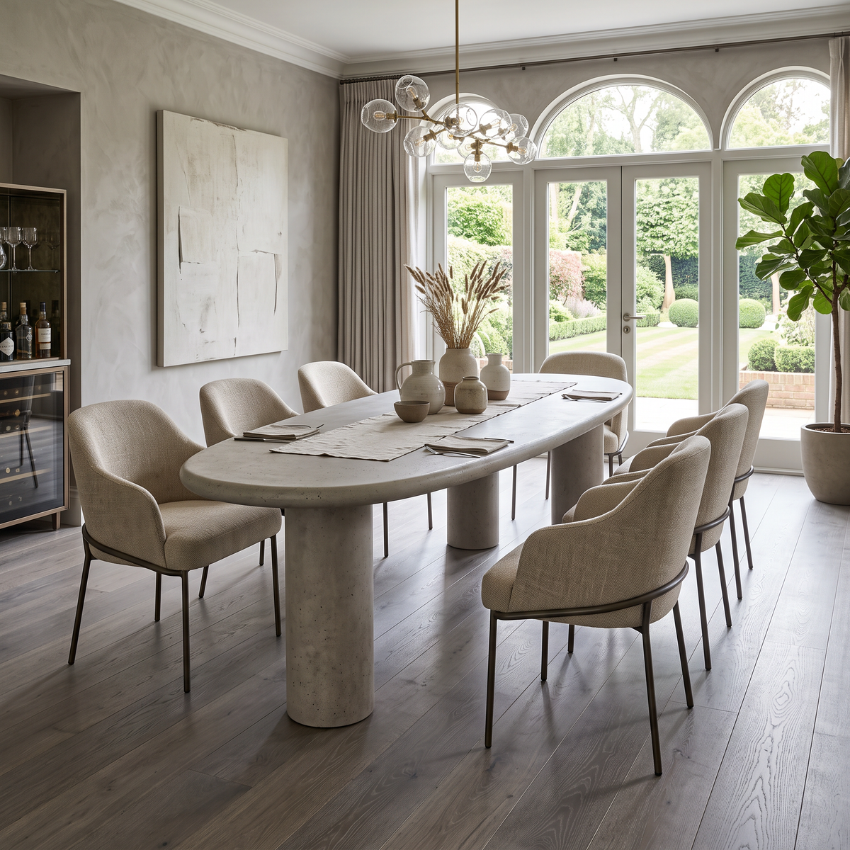 Masa Dining Duna, 230 x 117 x 78 cm, Homedit