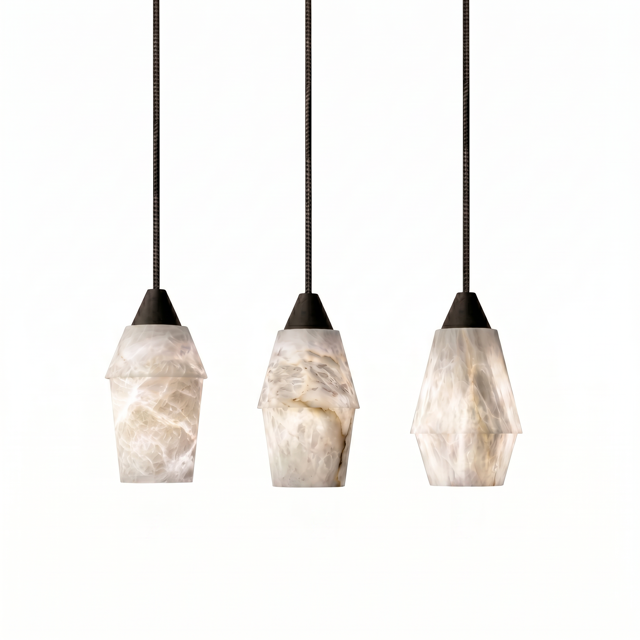Lampa suspendata Onyx din piatra, Homedit