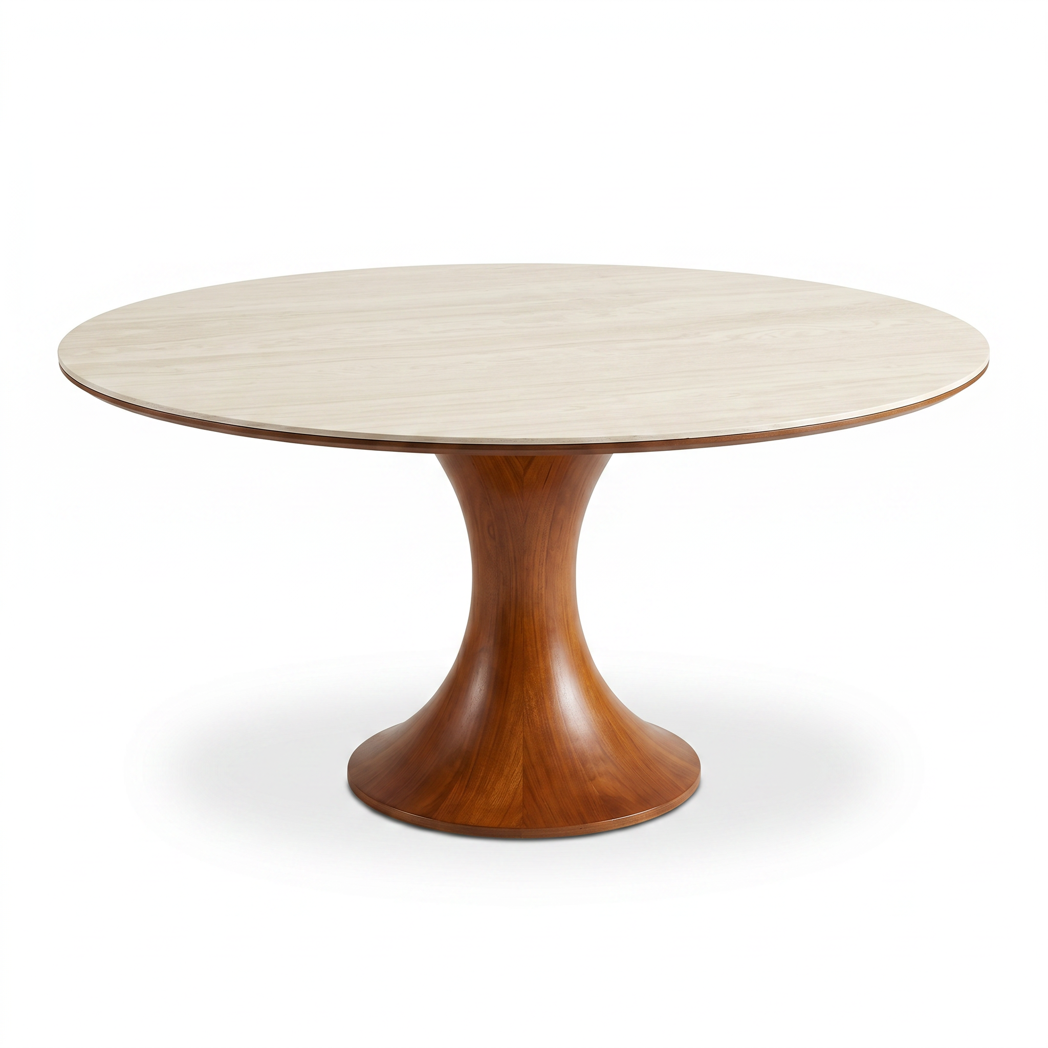 Masa extensibila cm lemn masiv Mystic, 150 x 90 x 75 cm, masa dining Homedit