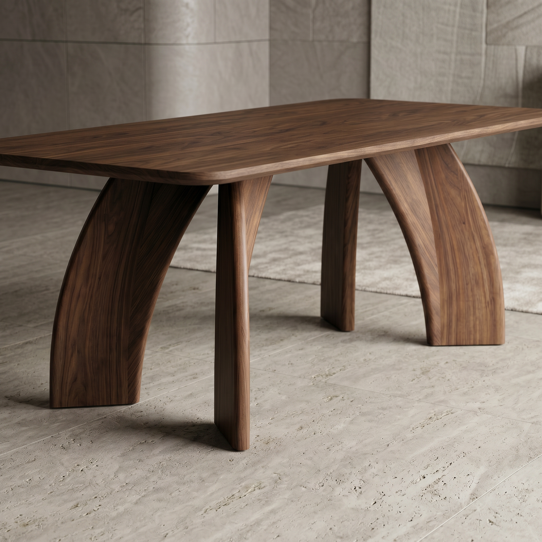Masa Dinning Aurelian Walnut, 220 x 100 cm, Homedit