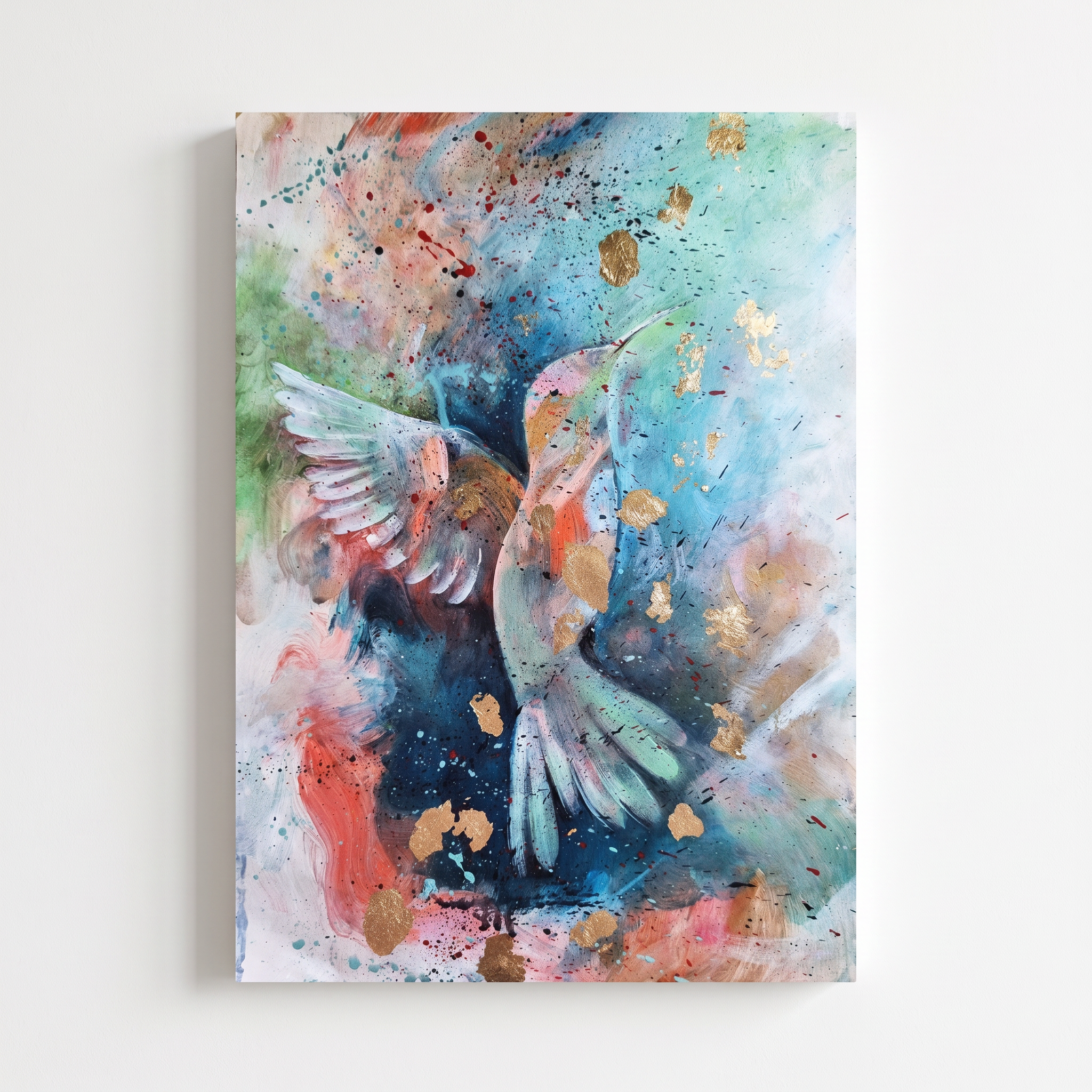 Pasare 4, Tablou 30 x 40 cm Acrilic, Homedit